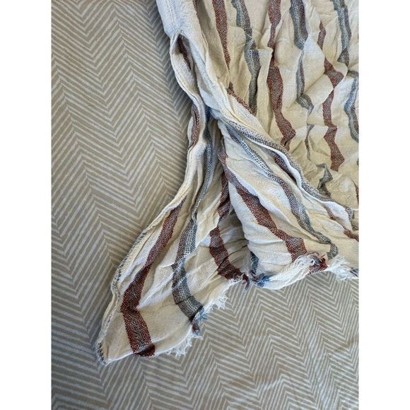 Rewind Linen Blend Stripped Pants Women's M - Picture 3 of 11